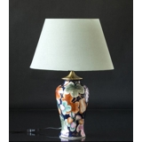 Chinese table lamp blue with fruits - Natura 2