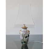 Square lampshade height 36 cm, white silk fabric