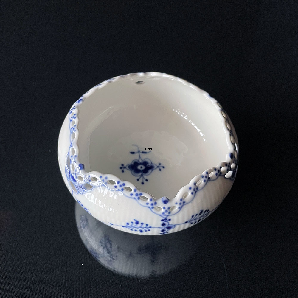 Musselmalet, helblonde, sjælden vase ( buketholder), Royal Copenhagen nr. 1/1044