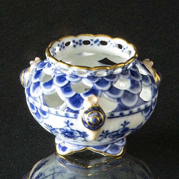 Musselmalet, helblonde,Lille snegle vase, med guld, Royal Copenhagen nr. 1/1045 (1894-1922)