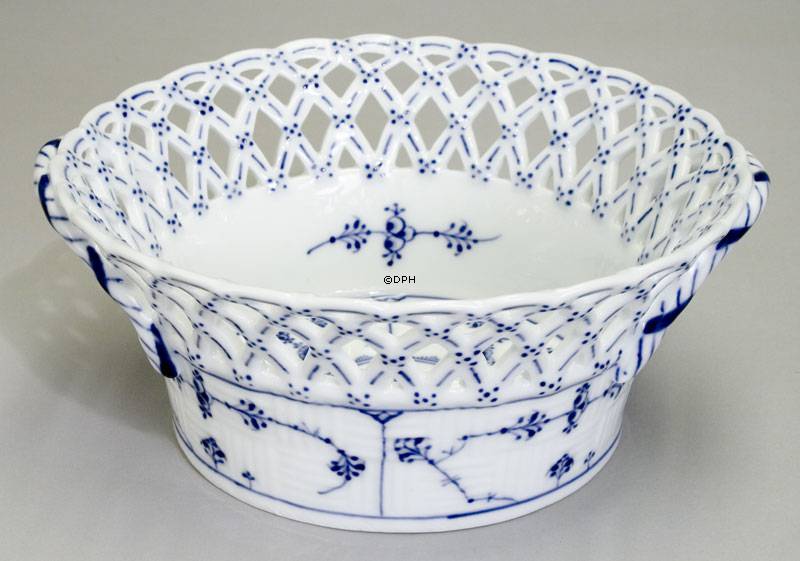 Musselmalet, helblonde, rund skål 19cm, Royal Copenhagen nr. 1050