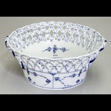 Blue Fluted, Full Lace, round bowl 19cm, Royal Copenhagen no. 1050