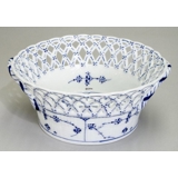 Blue Fluted, Full Lace, round bowl 19cm, Royal Copenhagen no. 1050