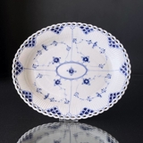 Musselmalet, helblonde, oval fad nr. 1/056, Royal Copenhagen 27 cm