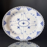 Musselmalet helblonde ovalt fad 30 cm, Royal Copenhagen nr. 1/1058