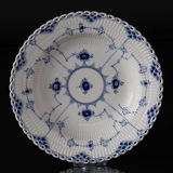 Blue Fluted, Full Lace, soup Plate 25 cm, Royal Copenhagen no. 1078