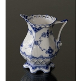 Blue Fluted, Full Lace, Cream jug, large, Royal Copenhagen no. 1140