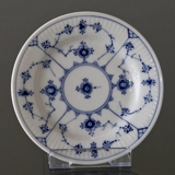 Blue Fluted, Plain, Flat plate 15cm