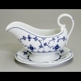 Blue Fluted, Plain, sauceboat on fixed stand, Royal Copenhagen nr. 200