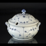 Blue Fluted, Large Round Plain, Soup tureen with Cover,  Royal Copenhagen