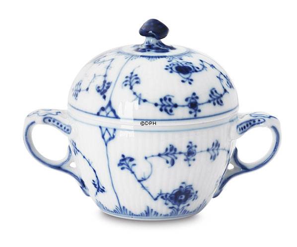 Musselmalet, riflet, sukkerskål, Royal Copenhagen nr. 244