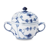 Musselmalet, riflet, sukkerskål, Royal Copenhagen nr. 244