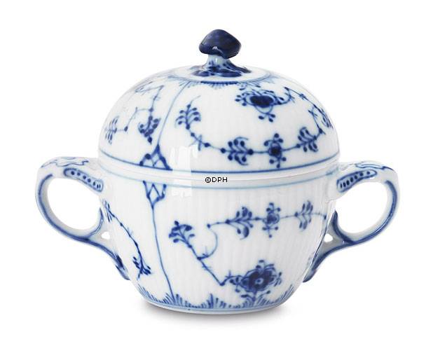 Musselmalet, riflet, sukkerskål, Royal Copenhagen nr. 245