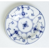 Musselmalet, riflet, lille rund assiet 9cm, Royal Copenhagen nr. 343