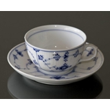 Musselmalet Gerippt, Teetasse / Kaffeetasse 1dl, Royal Copenhagen Nr. 465