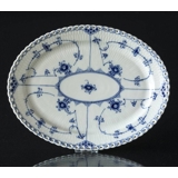 Blue Fluted, Half Lace, Serving Dish 40 cm, Royal Copenhagen