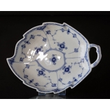 Blue Fluted, Half Lace, Leafshaped Pickle Dish 27 cm, Royal Copenhagen no. 549