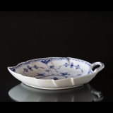 Blue Fluted, Half Lace, Leafshaped Pickle Dish 27 cm, Royal Copenhagen no. 549