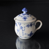 Blue fluted, fluted, Mustard jar with lid (Inscription Danish Food Center), Royal Copenhagen no. 1-61