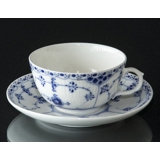 Blue Fluted, Half Lace, tea cup