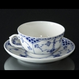 Blue Fluted, Half Lace, tea cup, Royal Copenhagen no. 713