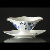 Blue Flower, Curved, Sauce boat on fixed stand, Royal Copenhagen no. 1650