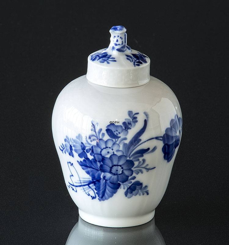 Blå Blomst, svejfet, Tedåse Royal Copenhagen nr. 1684