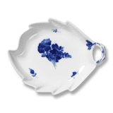 Blue Flower, braided, dish no. 10/8003, leaf shaped ø26cm