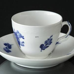 Blå Blomst, flettet, stor kaffekop og underkop, Royal Copenhagen | Nr. 10-8041 | DPH Trading