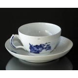 Blue Flower, Braided,Morning cup ø11cm and saucer ø18cm no. 10/8042, Royal Copenhagen