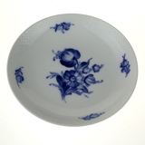 Blaue Blume, glatt, runde Kuchenschale auf Fuß Nr. 10/8062, Royal Copenhagen ø21cm