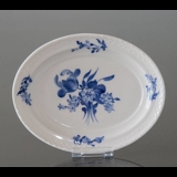 Blå Blomst, flettet, ovalt fad nr. 10/8065, 20 cm, Royal Copenhagen