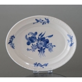 Blå Blomst, flettet, ovalt fad nr. 10/8065, 20 cm, Royal Copenhagen
