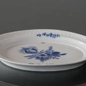 Blå Blomst, flettet, ovalt fad 22 cm, Royal Copenhagen