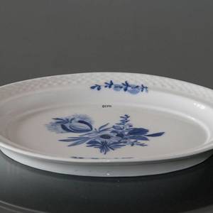Blå Blomst, flettet, ovalt fad 22 cm, Royal Copenhagen | Nr. 10-8086 | DPH Trading
