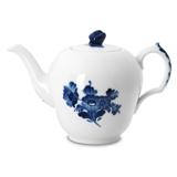 Blue Flower, Braided, Tea Pot no. 10/8122, small, Royal Copenhagen