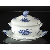 Blue Flower, braided, soup tureen with dish (Tureen  33x21 H:23   Dish 44x28x5cm)