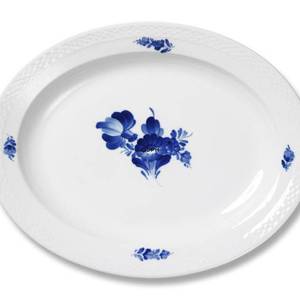 Blå Blomst, flettet, ovalt fad 30 cm | Nr. 10-8275 | Alt. 10/8275 | DPH Trading