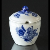 Blaue Blume, glatt, Marmeladekrug mit Deckel Nr. 10/8283, Royal Copenhagen