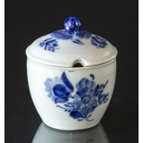 Blaue Blume, glatt, Marmeladekrug mit Deckel Nr. 10/8283, Royal Copenhagen