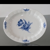 Blue Flower, angular, oval dish no. 10/8538, Ø 34 cm, Royal Copenhagen