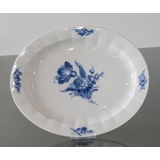 Blue Flower, angular, oval dish no. 10/8538, Ø 34 cm, Royal Copenhagen