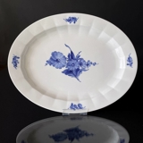 Blue Flower, angular, oval dish Ø 41 cm