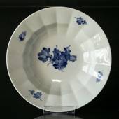Blå Blomst, kantet, dyb tallerken, Royal Copenhagen 25cm