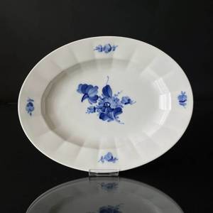 Blå Blomst, kantet, ovalt fad ø25cm | Nr. 10-8605 | Alt. 10/8605 | DPH Trading