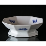 Blue Flower, Angular, Salad Bowl on low foot no. 10/8624, Royal Copenhagen