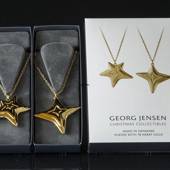Fire og femkantede stjerner - Georg Jensen ornamenter, sæt 2021