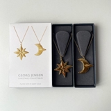 Stjerne og måne - Georg Jensen jule ornamenter, sæt 2024