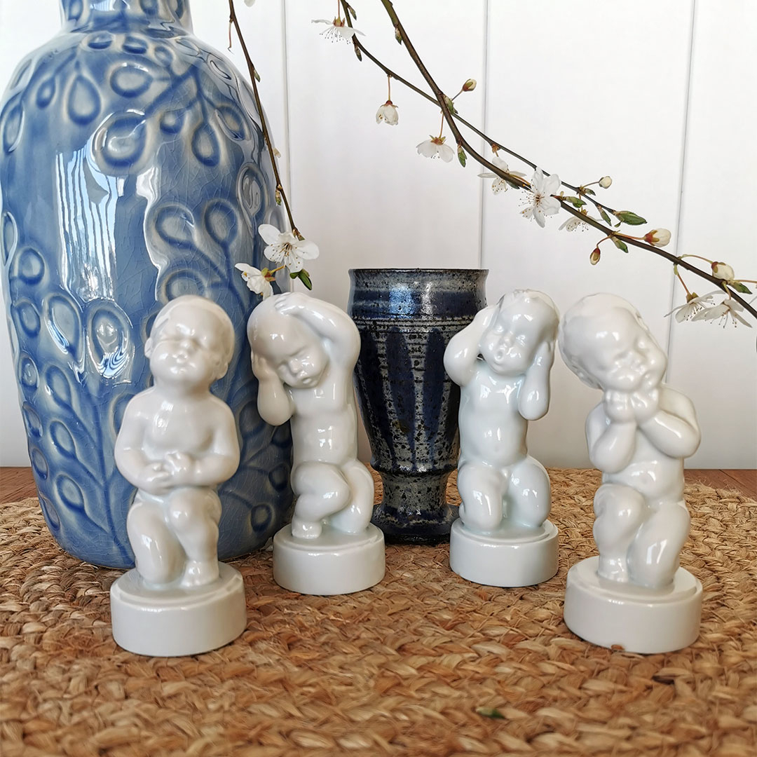 Hovedpine, hvid figur, Bing & Grøndahl nr. 2206 eller 453