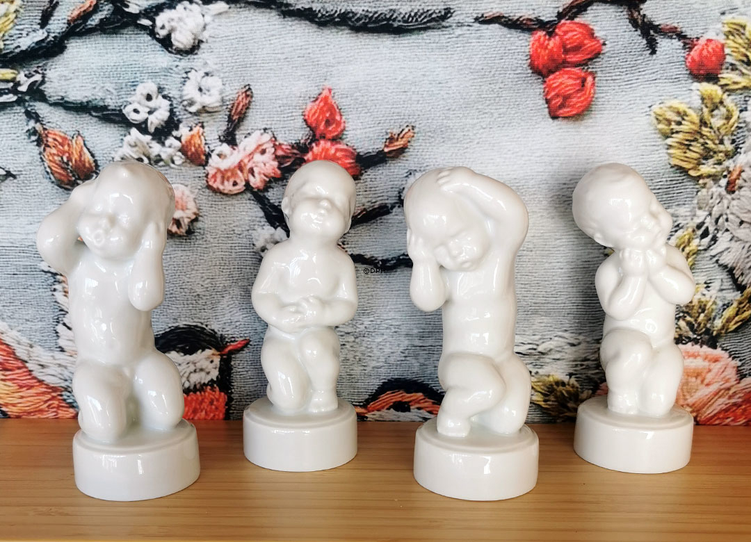 Hvid figur, Mavepine, Bing & Grøndahl figur nr. 2208 eller 455